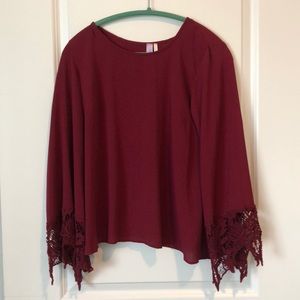 Red/Maroon Open Back Top - GAMEDAY APPROVED